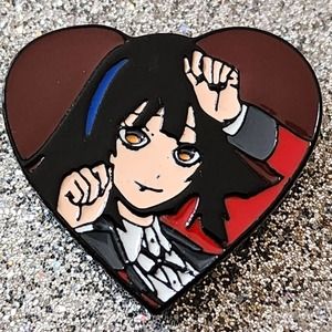 Yumeko Jabami Kakegurui Compulsive Gambler Anime Heart Enamel Pin